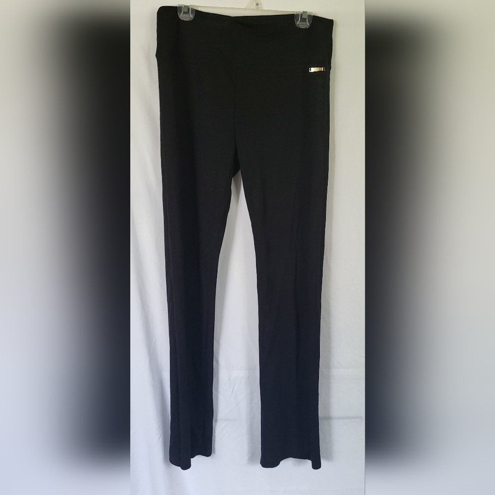 NWT Calvin Klein Performance L High Waist Straight Leg Yoga Pant Black